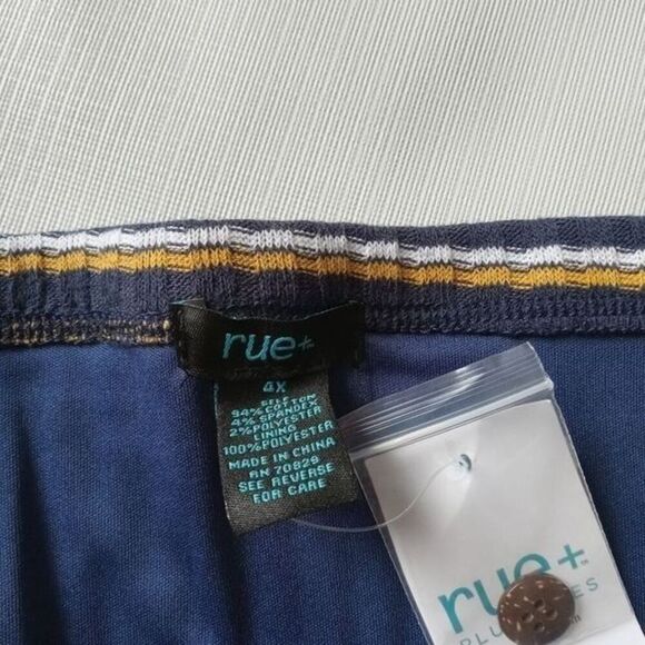 Rue21 Plus Size Striped Ribbed Knit Pull On Knee Length Pencil Skirt Women's 4X - Picture 6 of 12